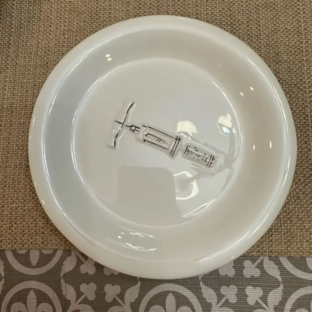 Williams Sonoma Appetizer Round Corkscrew Plates 2003 Vintage 6‎ Piece NEW